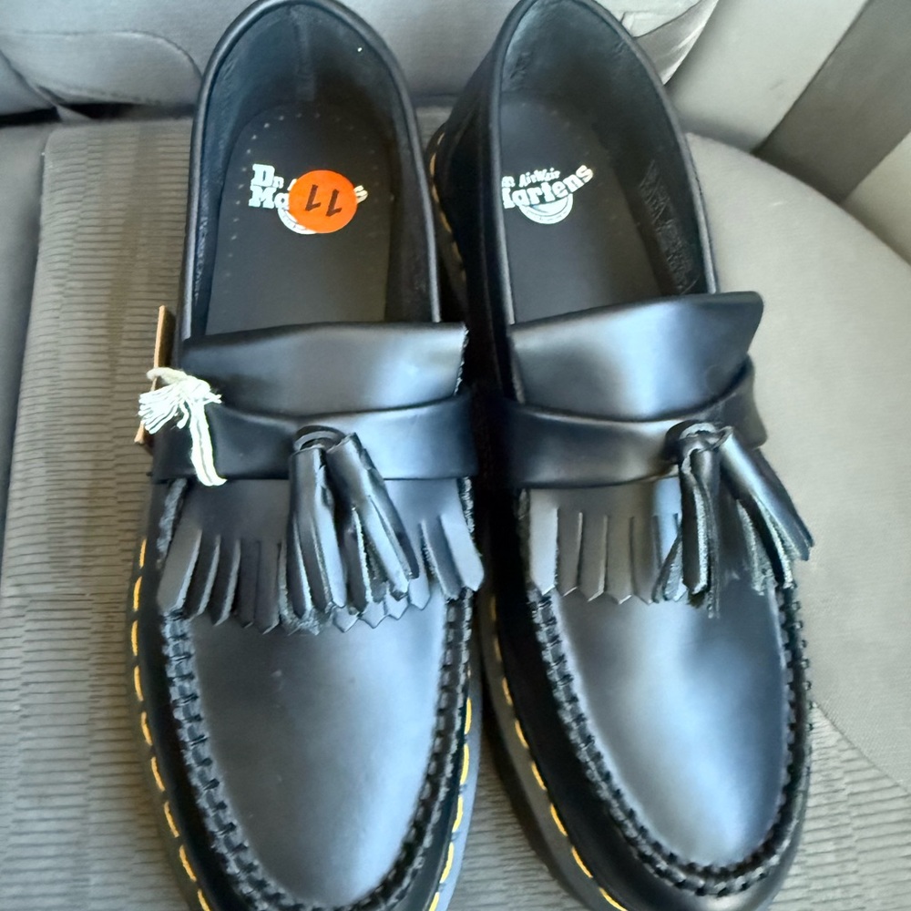 Dr. Martens Black Tassel Loafers